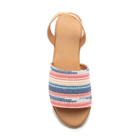 Qupid Women's Slingback Multicolor Sandals - Picture 3 of 3